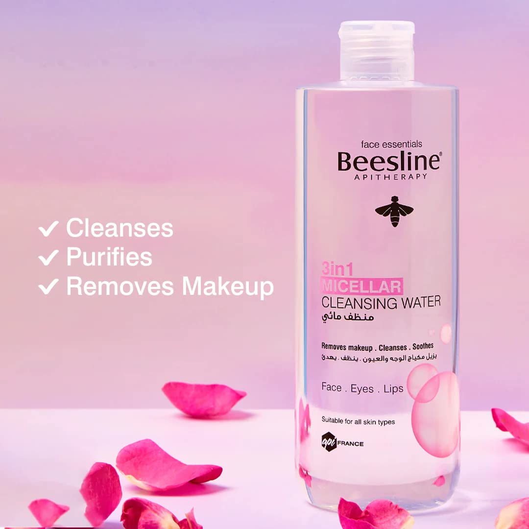 BEESLINE - 3 IN 1 MICELLAR CLEANSING WATER - ROSE (100ML - 400ML)