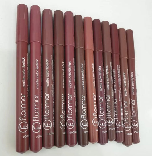 FLORMAR - 12PCS MATTE COLOR LIPSTICK