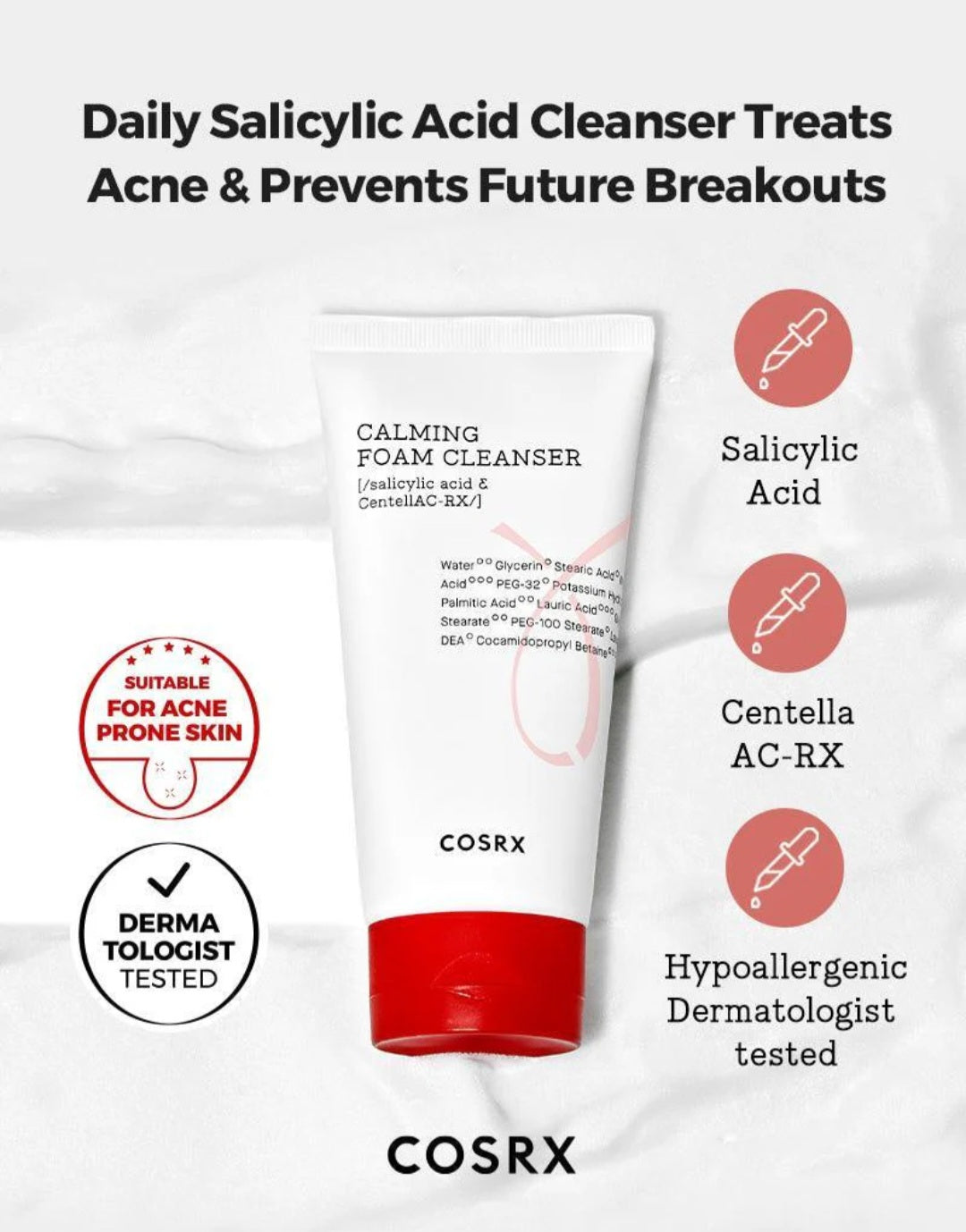 COSRX - AC Collection Calming Foam Cleanser