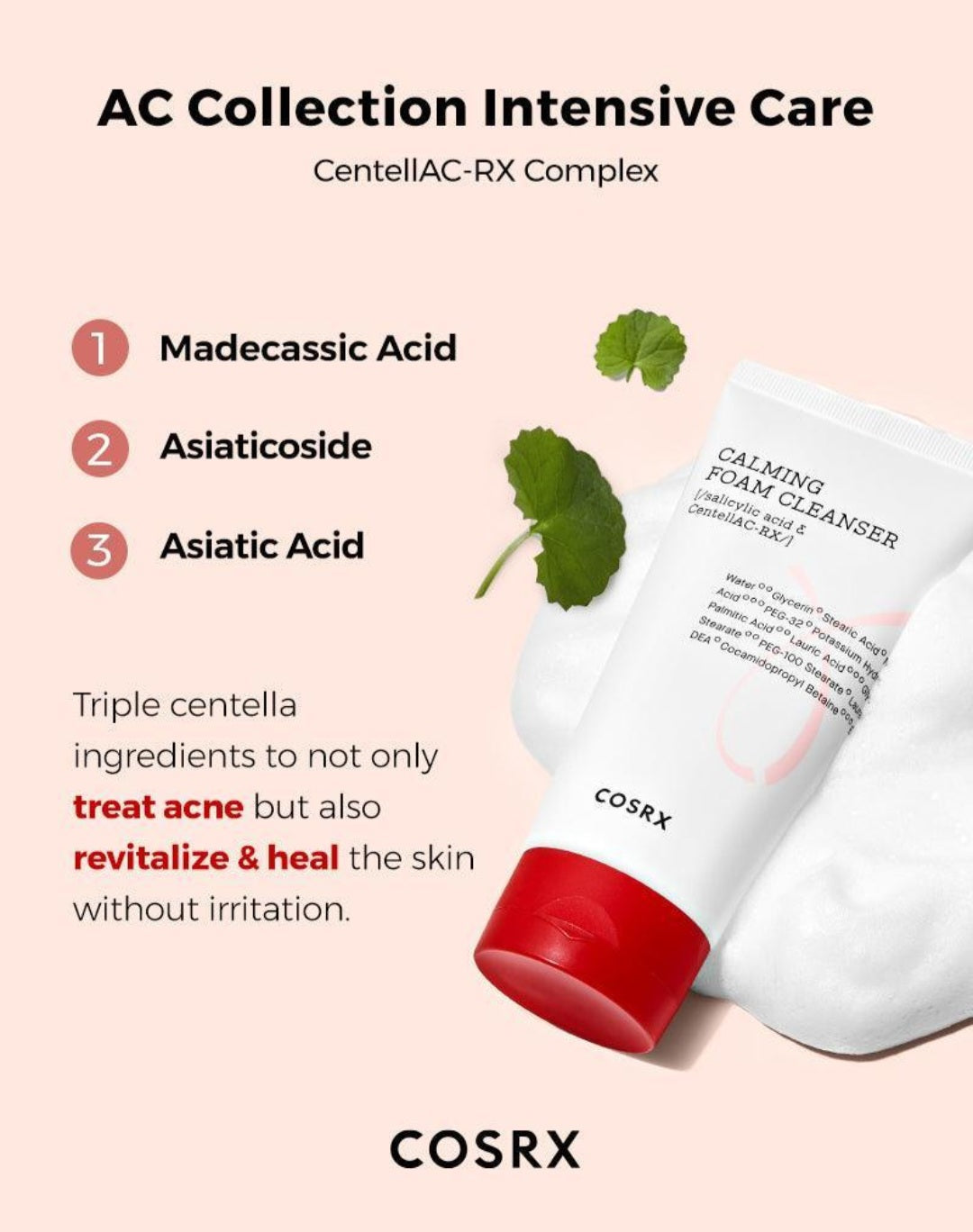 COSRX - AC Collection Calming Foam Cleanser