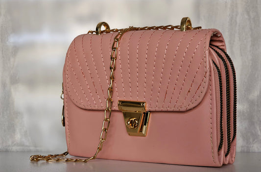 Women's Fashionable KAKI PINK BAG