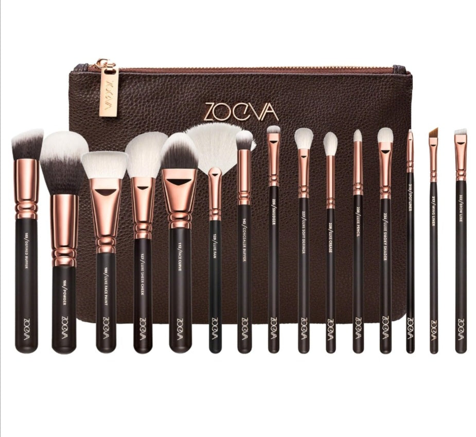 ZOEVA 15pcs Professional Makeup Brush Set