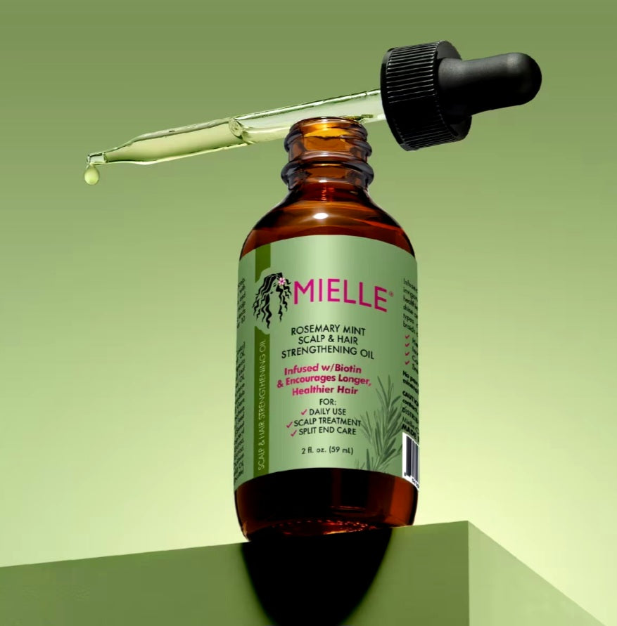 MIELLE ROSEMARY MINT SCALP & HAIR STRENGTHENING OIL Infused w/Biotin & Encourages Growth